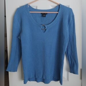 New York and Company Ribbed Sweater (Size XL)